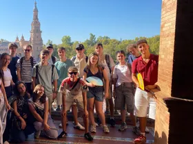 In Sevilla auf der Plaza de España