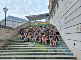 Gruppenfoto bei der Albertina