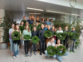 3C mit fertigen Kränzen