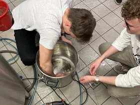 Reinigen der Kessel