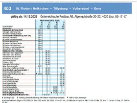 Fahrplan 403