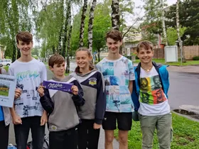 Miriam Lintner (4B), Hannah Achleitner (4B), Dominik Huber (4A), Fabio Landerl (3A), Marie Klaffenböck (4D), Tobias Huber (4A), Oliver Reitmayr (2A)