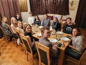 dinner at the host families