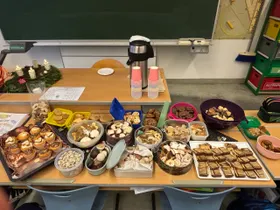Keksbuffet in der 1A Klasse