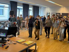 Strahlende Gesichter bei der bewegten Pause