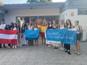 Vor unserer spanischen Partnerschule IES Alguadaira