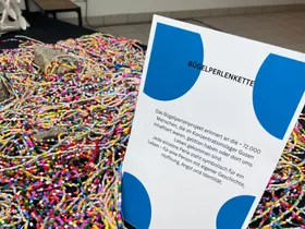 Jede Perle steht für einen Häftling des Konzentrationslagers Gusen