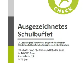 Urkunde Schulbuffet