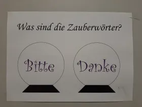 Zauberwörter Bitte und Danke Group Avasin, Olivia, Chiara and Valentin