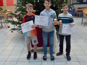 Felix (2D), Noah (2A) und Johannes (2C)