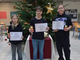 Konstanze (4A), Erik (4B) und Noah (4C)