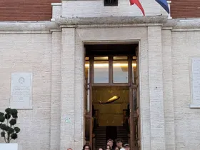In front of the city hall of Pescara