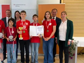 Siegerehrung: 1. Platz im Bundesfinale geschafft