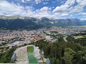 Blick von der Sprungschanze