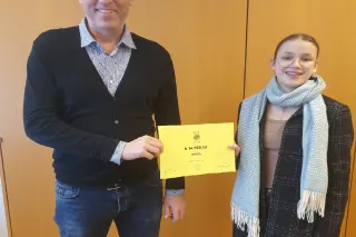 Übergabe der Spenden für Anna S.