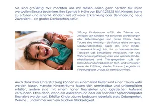 25 Jahre b[r]g Enns Feier Spendenbuffet Kindertraum