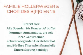 Benefizkonzert für Anna S., 22.12.2023, 18:00 Uhr, Aula b[r]g Enns
