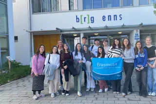 Schüler*innen unserer spanischen Partnerschule zu Besuch am b[r]g Enns