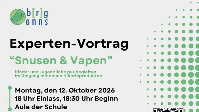 Einladung zum Vortrag „Snusen & Vapen“