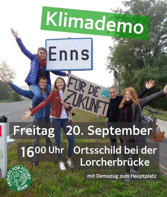 Klimaschutz jetzt! 1. Ennser Klimademo