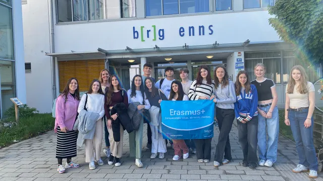 Schüler*innen unserer spanischen Partnerschule zu Besuch am b[r]g Enns