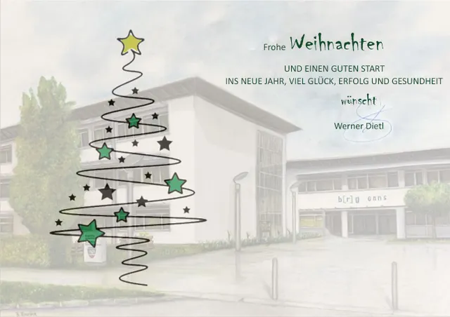 Weihnachtswünsche aus dem b[r]g Enns!