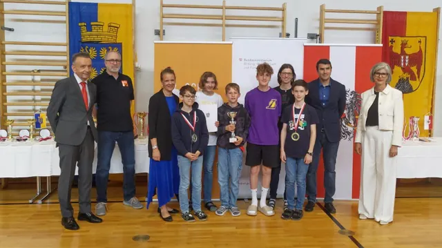 Das b[r]g Enns nahm am Schulschach-Bundesfinale in Vorarlberg teil