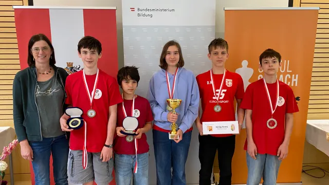 Das b[r]g Enns holte den Bundessieg im Schulschach