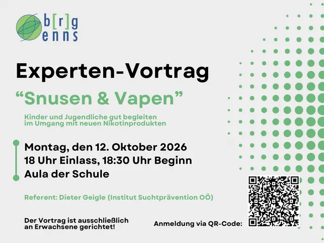 Einladung zum Vortrag „Snusen & Vapen“